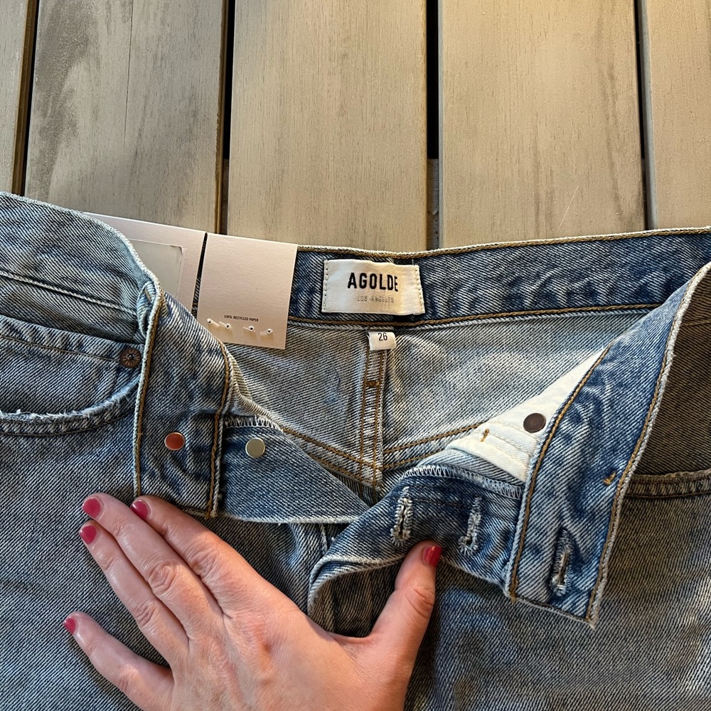 AGOLDE jean shorts NWT